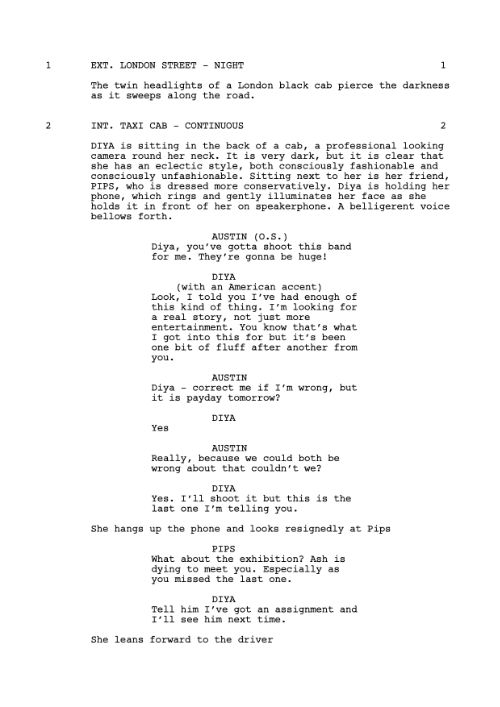 Blind As Love Screenplay