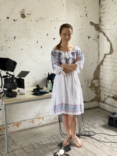 Elena Harding traditional dress