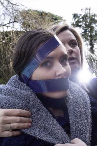 Mariah wrapped in film