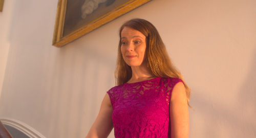 Princess under the painting