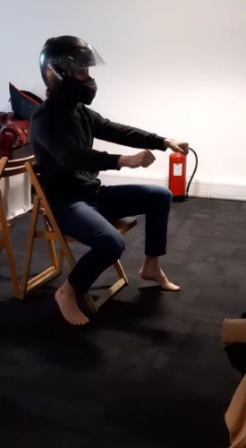 Marcus Motorbike Rehearsal